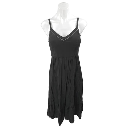 Old Navy Women's Black Sleeveless V Neck Smocked A Line Mini Dress Size XS