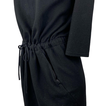 Aritzia The Group Babaton Black 100% Wool Long Sleeve Mini Blouson Dress Size M