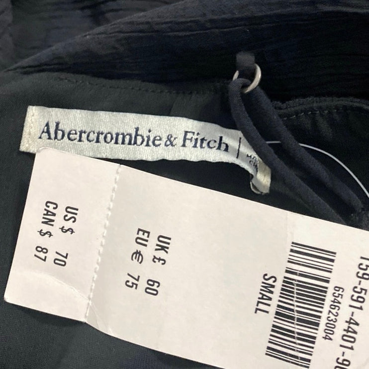 NEW Abercrombie & Fitch Black Sleeveless Cami Camisole Tank Slip Mini Dress S