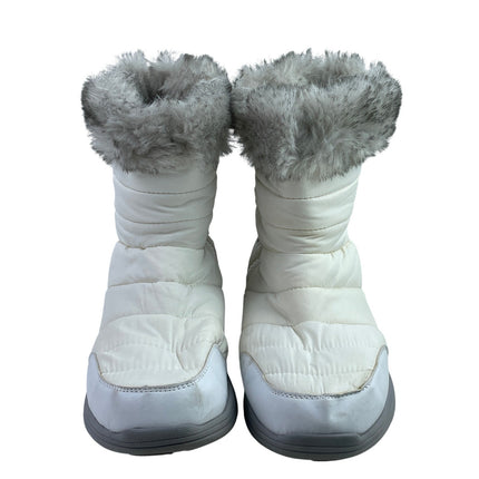 Everlast Piper White Fur Lined Round Toe Winter Snow Puffer Ankle Boots Size 11