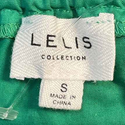 Le Lis Green Short Puff Sleeve Cutout Open Back Fit & Flare Mini Dress Size S