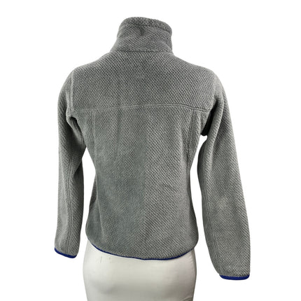 Patagonia Re-Tool Snap-T Gray Long Sleeves Pullover Fleece Coat Jacket Size XXS
