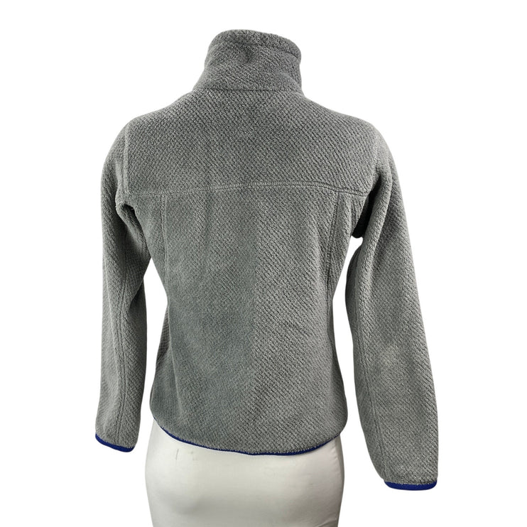 Patagonia Re-Tool Snap-T Gray Long Sleeves Pullover Fleece Coat Jacket Size XXS