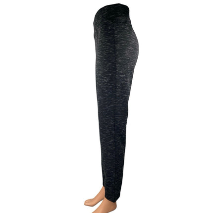 NEW Kenneth Cole Women's Black Charcoal High Waisted Pull On Leggings Pants Sz L