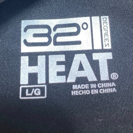32 Degrees Heat Black High Waisted Activewear Workout Yoga Leggings Pants Size L