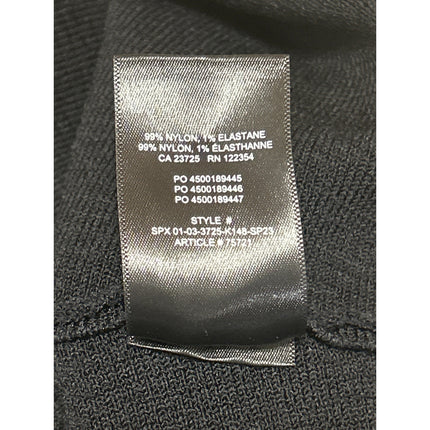 Aritzia Babaton Women's Black One Shoulder Sleeveless Ribbed Knit Crop Top Sz XL