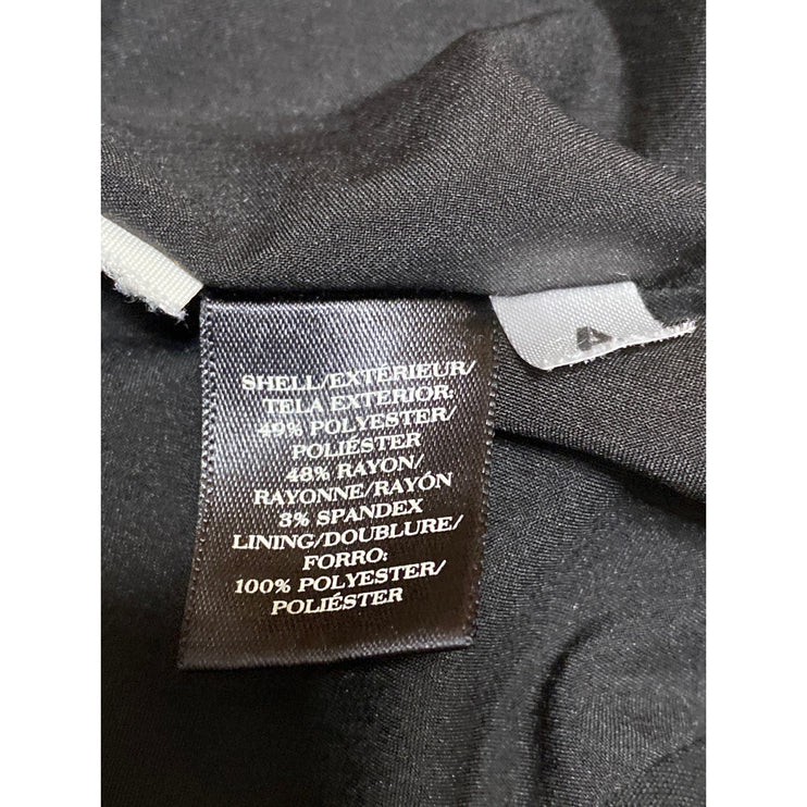 Ann Taylor Petite Women's Black Pleated High Waisted Pencil Mini Skirt Size 4P