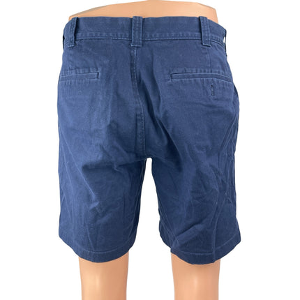 J.Crew Flex Men's Blue High Waist Slim Fit Straight Leg Chino Khaki Shorts Sz 32