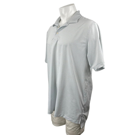 Peter Millar Daybreak Performance Stripe Short Sleeve Athletic Polo Shirt Top XL