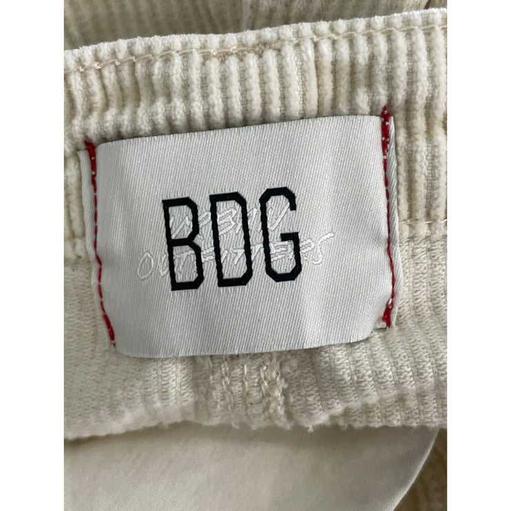 Urban Outfitters BDG Women's Ivory Corduroy High Rise Wide Leg Trousers Pants 27