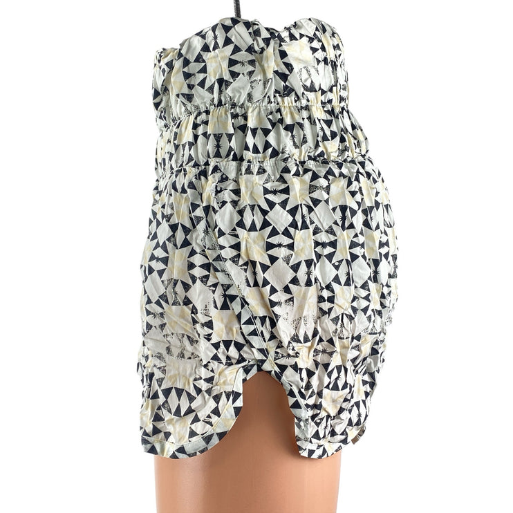 Free People FP Women's Multicolor Geometric High Waisted Activewear Shorts Sz S