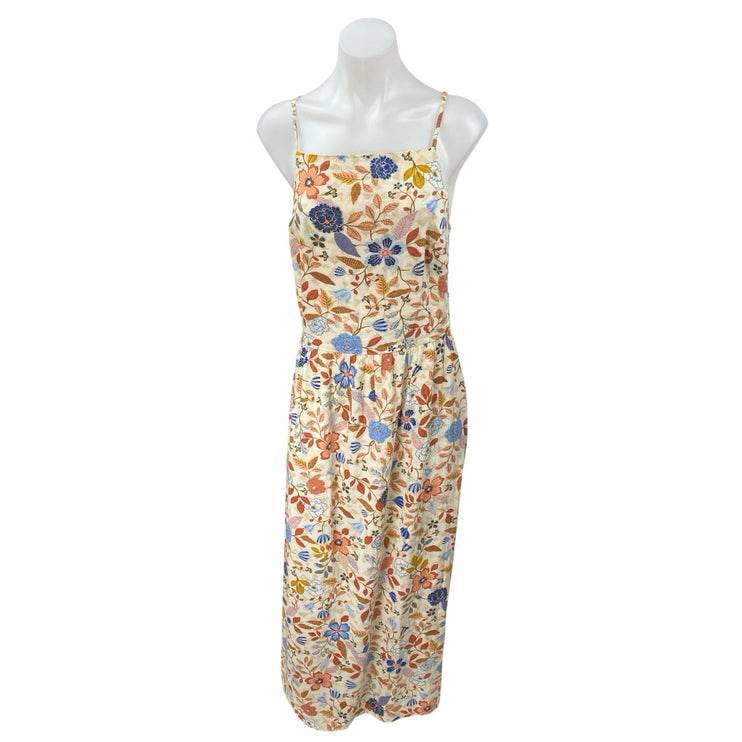 Old Navy Multicolor Floral Sleeveless Cami Camisole Maxi Tank A-Line Dress Sz L