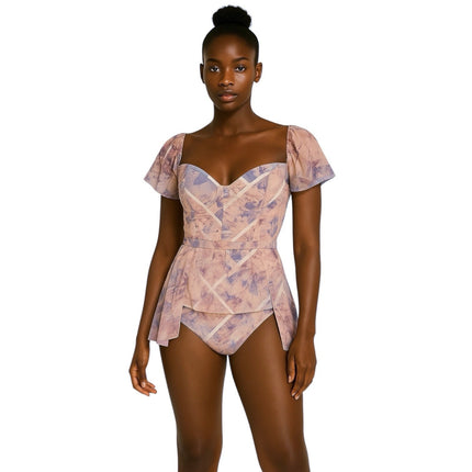 NEW ASOS Luxe Multicolor Short Sleeve