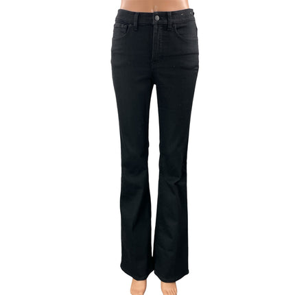 Madewell The Flea Market Women's Black High Rise Flare Denim Jeans Pants Size 25