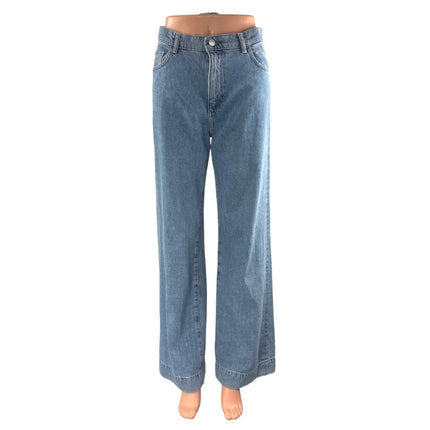DL1961 Zoie Wide Leg Relaxed Vintage Blue High Rise Baggy Denim Jeans Size 24