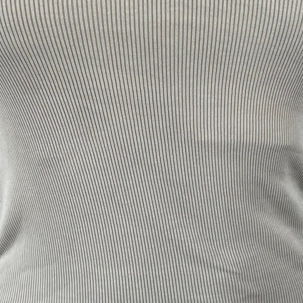 Zara Women's Beige Ribbed Knit Crew Neck Long Sleeve T Shirt Tee Top Size S