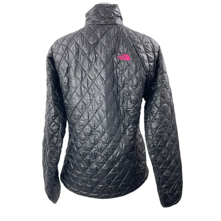 The North Face Thermoball Black Long Sleeve Full Zip Quilted Puffer Jacket Sz M