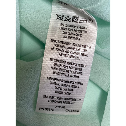 French Connection Women Green Short Tulip Sleeve Pullover Mini Shift Dress Sz 2