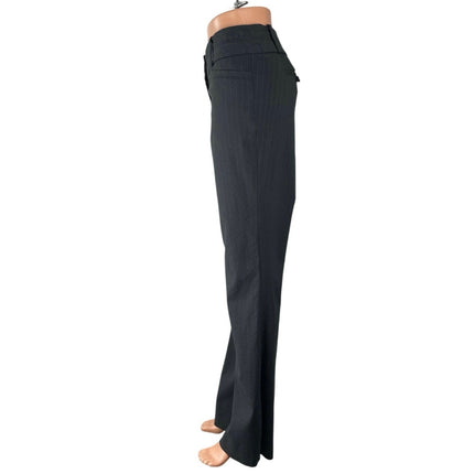 The Limited Exact Stretch Women's Black Pinstripe Flared Trousers Pants Size 10L