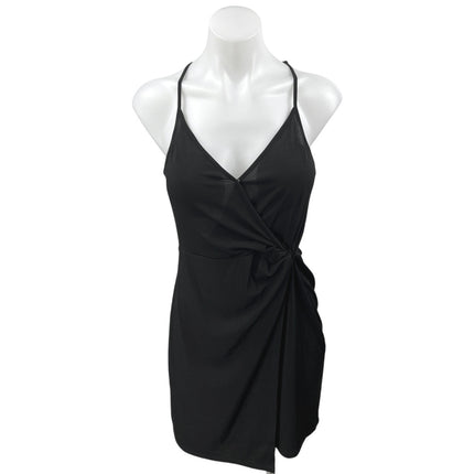 sachin and babi light blue dress Bcbg Max Azria Black Lace Asymmetrical Hem Cocktail Dress Size 12 US main image 1