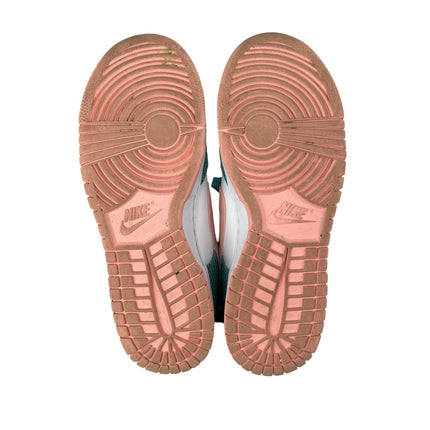 Nike Dunk Low Snakeskin Green Coral Lace Up Low Top Athletic Sneakers Shoes 9