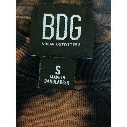 Urban Outfitters BDG Black Brown Long Sleeve Crew Neck Sweatshirt Top Size S
