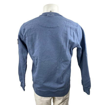 Stone Island Men's Blue Long Sleeve Crew Neck Logo Sweater Sweatshirt Top Size L