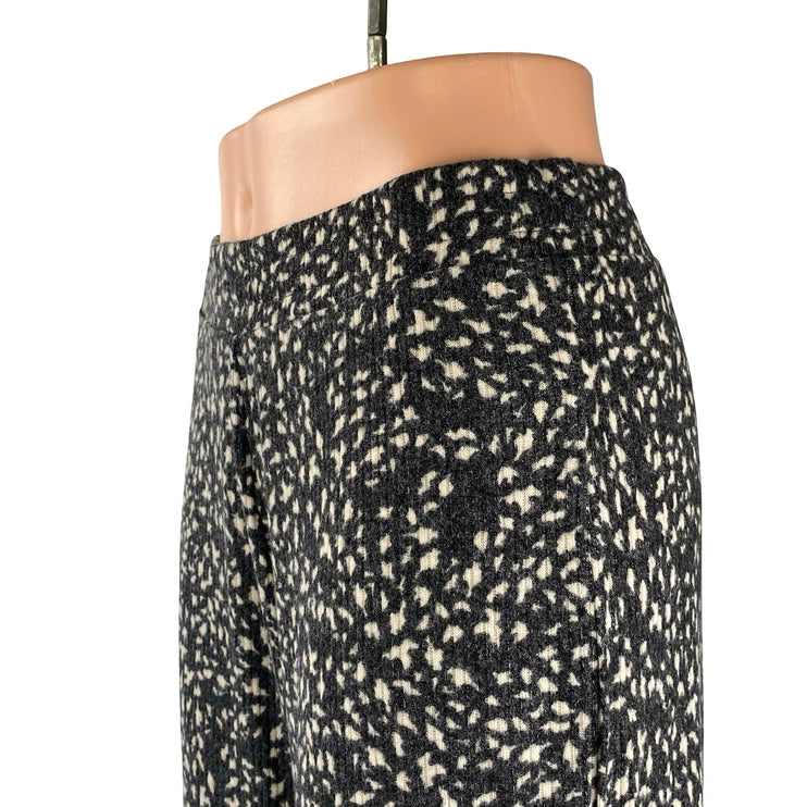 NEW Roxy Endless Daze Women's Black White Printed Wide Leg Trousers Pants Size L
