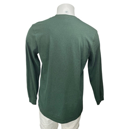 Patagonia Eat Local Goat Responsibili Men's Green Long Sleeve Tee Shirt Top M