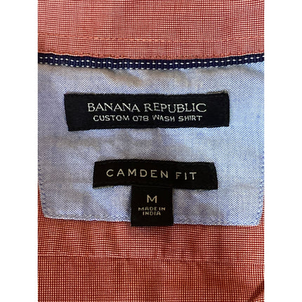 Banana Republic Men's Camden Fit Pink Long Sleeve Button Down Shirt Top Size M