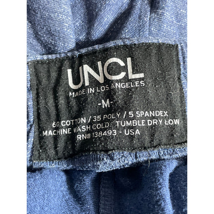 UNCL Men's Blue Melange High Rise Lounge Running Athletic Activewear Shorts Sz M