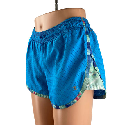 Champion Duo Dry Mesh Running Women's Blue Yoga Athletic Activewear Shorts Sz XS