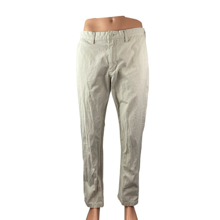 J.Crew The Sutton Men's Beige High Rise Chino Tapered Denim Jeans Pants Sz 33x32