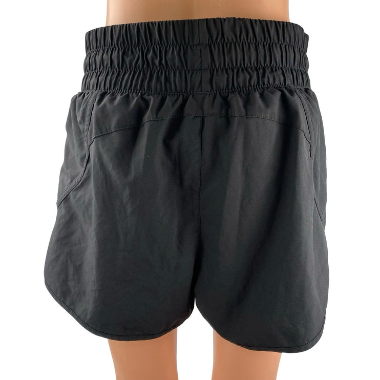 Avia Women's Black High Rise Running Yoga Gym Athletic Activewear Biker Shorts M