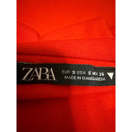 Zara Red Sleeveless Spaghetti Strap Cami Camisole Mini Bodycon Tank Dress Size S