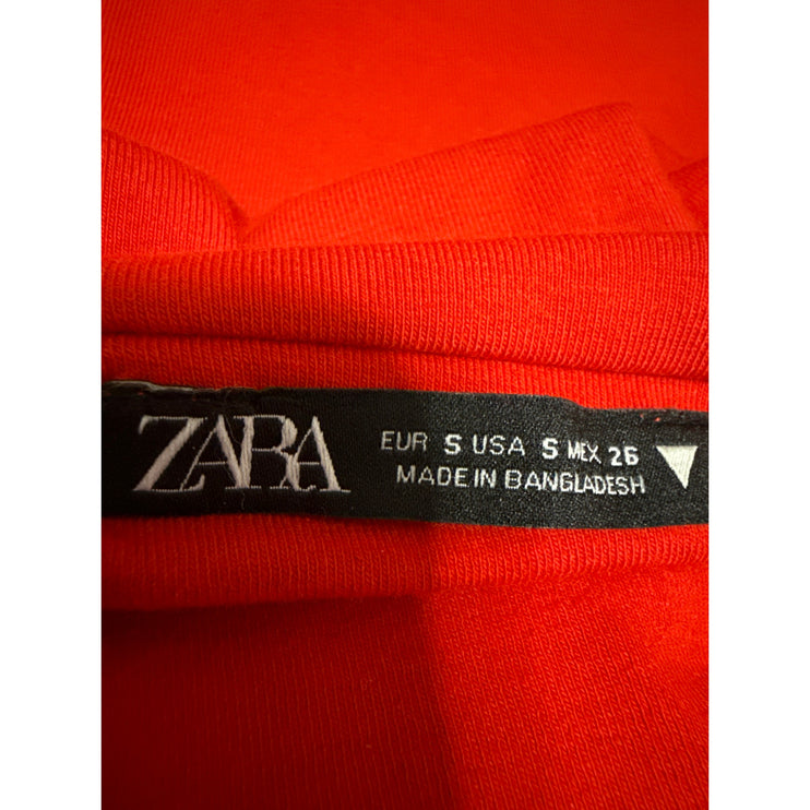 Zara Red Sleeveless Spaghetti Strap Cami Camisole Mini Bodycon Tank Dress Size S