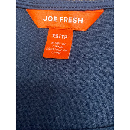 Joe Fresh Women's Blue Ruffled Flutter Sleeve Mini Fit and Flare A-Line Dress XS