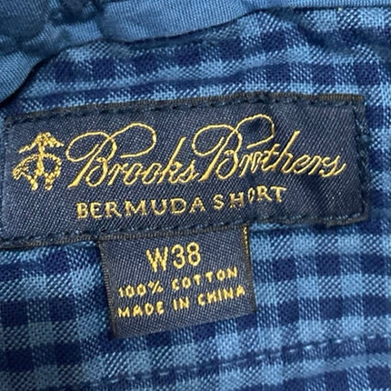 Brooks Brothers Men's Blue Cotton Khaki Chino Bermuda Casual Shorts Size 38