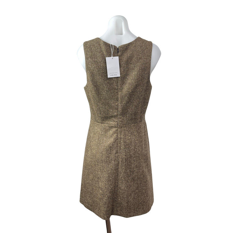 & Other Stories Women's Olive Green Sleeveless Square Neck A Line Mini Dress 6