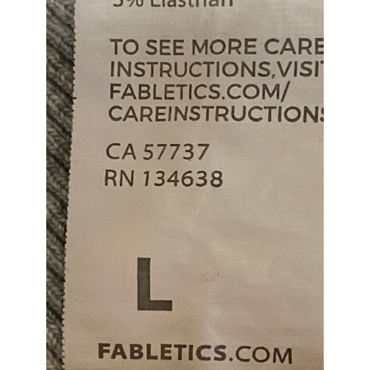 Fabletics Men's Gray Logo Long Sleeve Crew Neck Heather Sweatshirt Top Size L