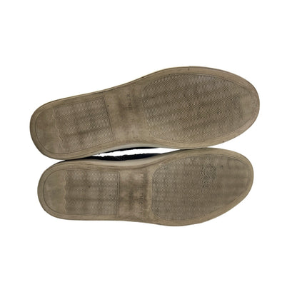 Kenneth Cole Kalvin Black Leather Beaded Slip On High Top Sneakers Shoes Size 10