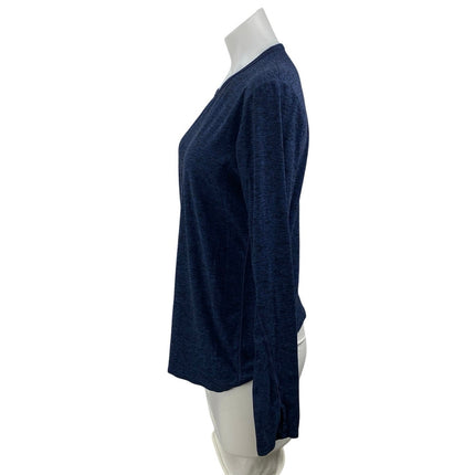 Outdoor Voices Women's Blue Crewneck Long Sleeve Activewear Tee T-Shirt Top Sz M