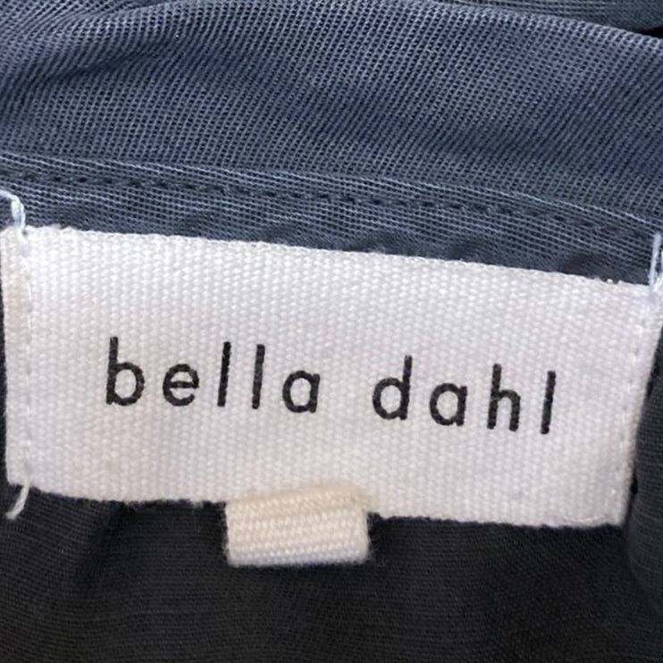 Bella Dahl Women's Black Short Sleeve Loose Basic V Neck T Shirt Tee Top Size S