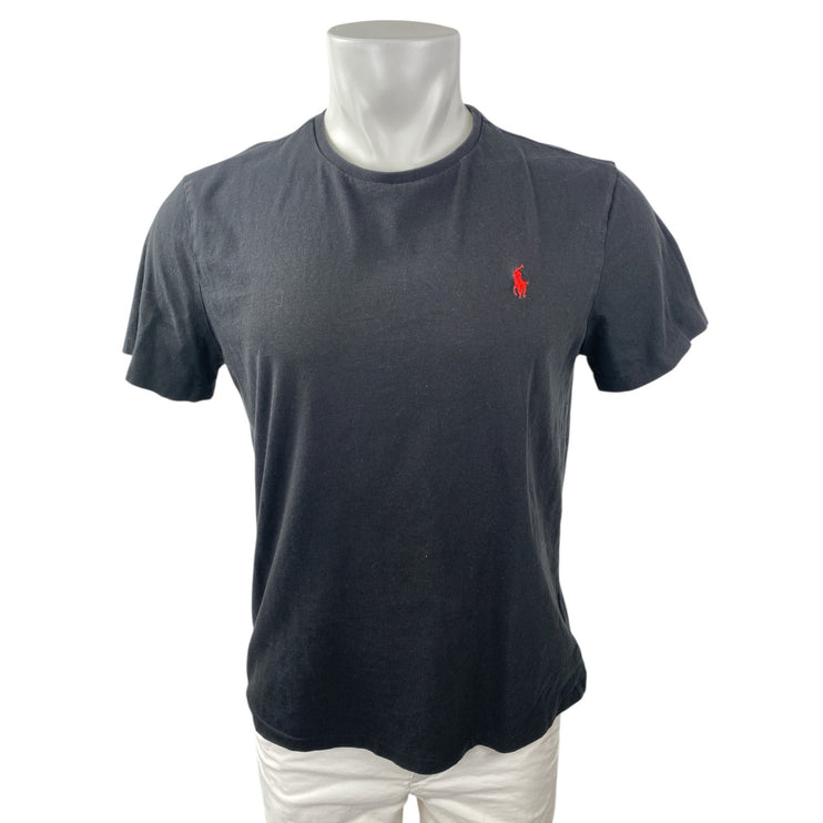 Polo Ralph Lauren Iconic Men's Black Crew Neck Short Sleeve Tee T-Shirt Top Sz M