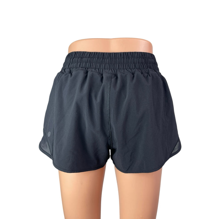Lululemon Athletica Tracker High Rise Yoga Athletic Activewear Running Shorts 6