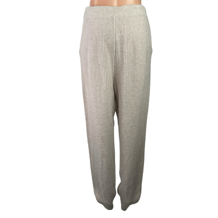 The Cashmere Project 100% Cashmere Beige Tapered Lounge Trousers Jogger Pants S