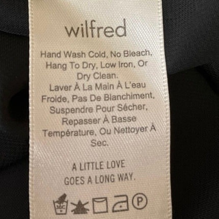 Aritzia Wilfred Women's Black Smocked Sleeveless Cami A Line Mini Dress Size S