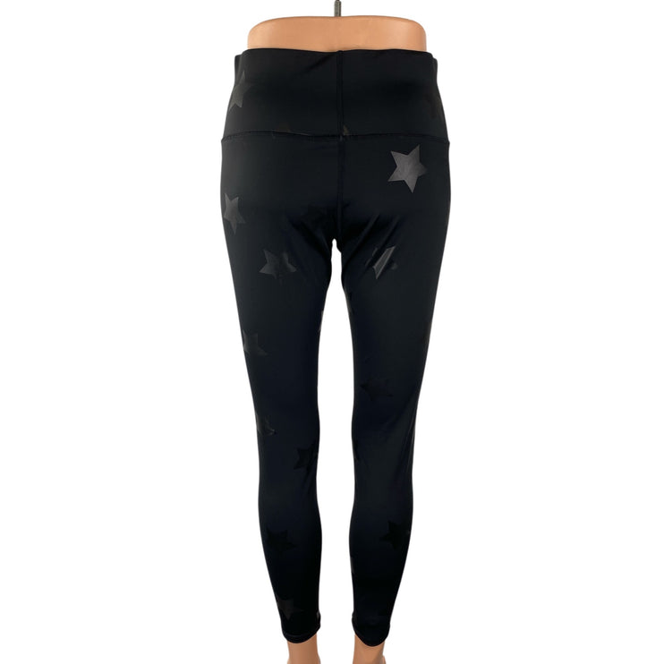Terez Women's Black Star Starry Yoga Workout Running Athletic Leggings Pants M