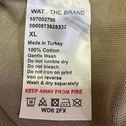 Wat. The Brand Women's Khaki Knit Short Sleeve Pullover Tee T-Shirt Tee Top XL