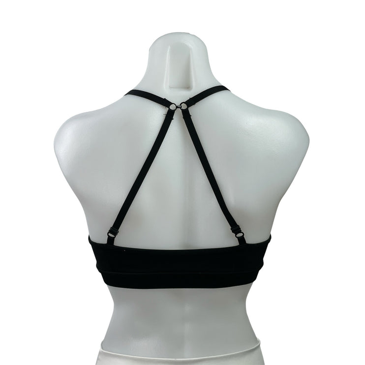 Oner Active Everyday Black Crossback Workout Active Sports Bra Crop Tank Top S